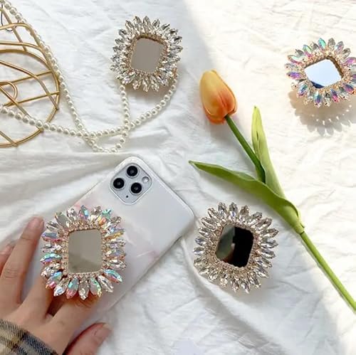 Atllm Mirror Gemstone Diamond Phone Grip Fashion Phone Stand Glam Mount Holder thumb #2
