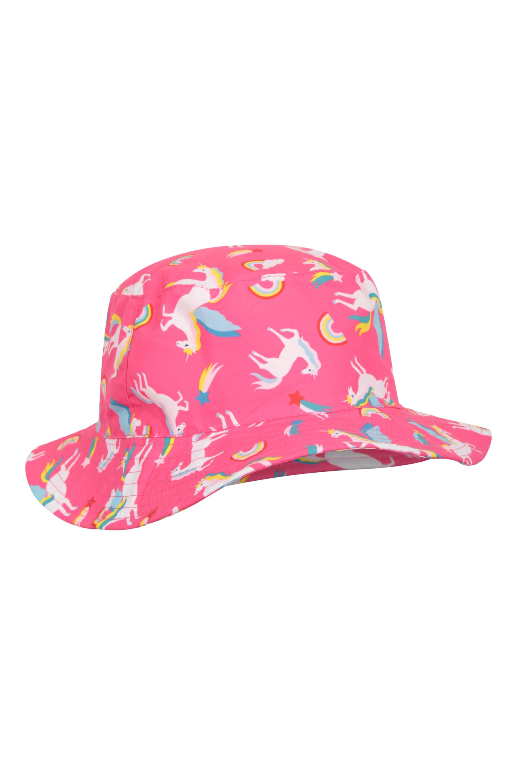 Mountain Warehouse Printed Kids Water-Resistant Bucket Hat Pink M