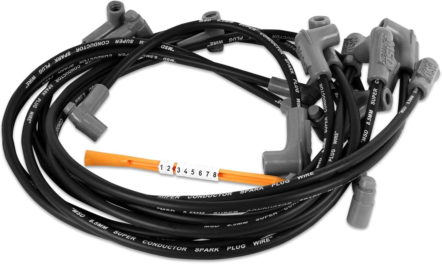 MSD 31543 Black 8.5mm Super Conductor Spark Plug Wire Set