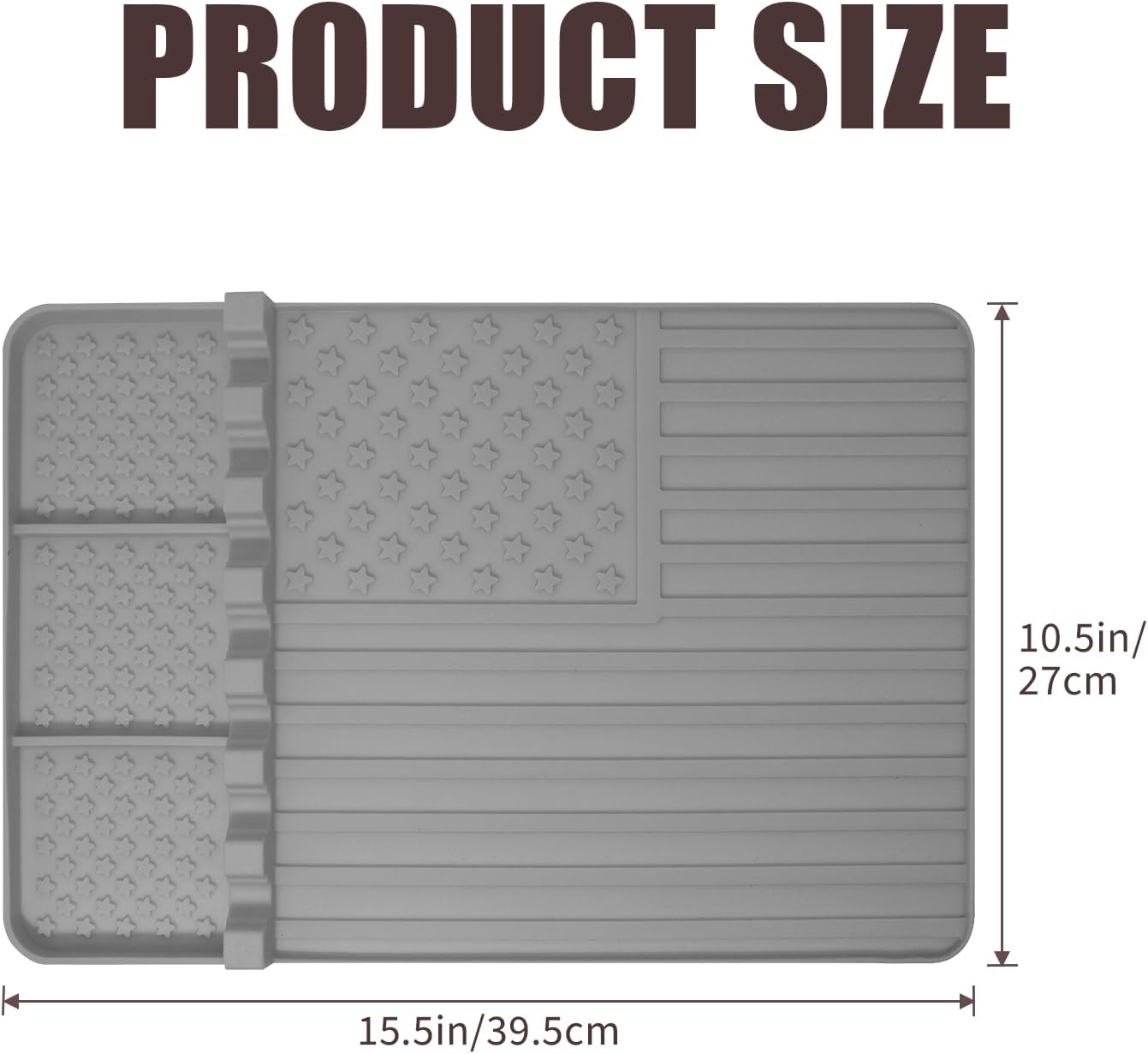 2 PCS Silicone Grill Mat Compatible with Blackstone, BBQ Griddle Tools Mat with Drip Pad, Spatula for Outdoor Kitchen Counter, Gifts for Men (Grey-2) image 2