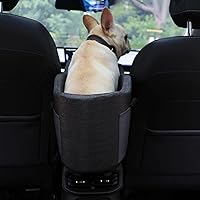 Vista 6 de Asiento elevador para perro con consola central para perros y perros pequeños, de 5 a 15 libras