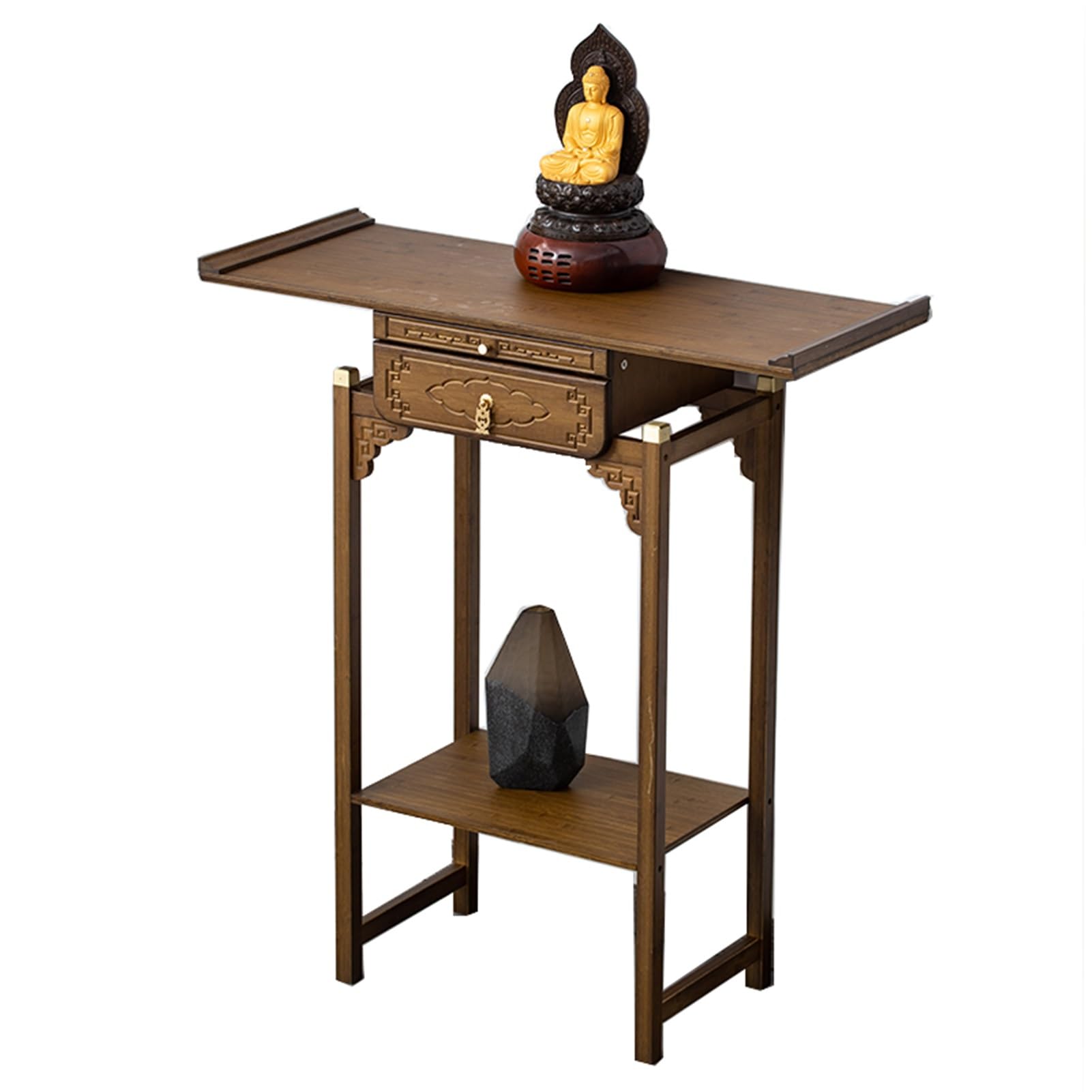 Autel de prière meuble de méditation bouddhiste 80cm pour maison et salon