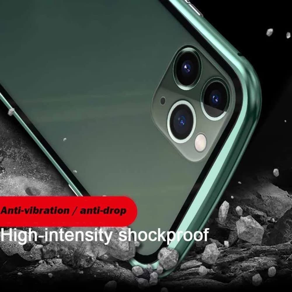 Amazon.com: Metal Frame Double Sided Glass Magnetic Phone Case for iPhone  14 13 12 11 Pro Max X XS 8 7 14 Plus 13 12Mini Camera Lens Cover,Sliver,for  iPhone 13 : Cell Phones & Accessories