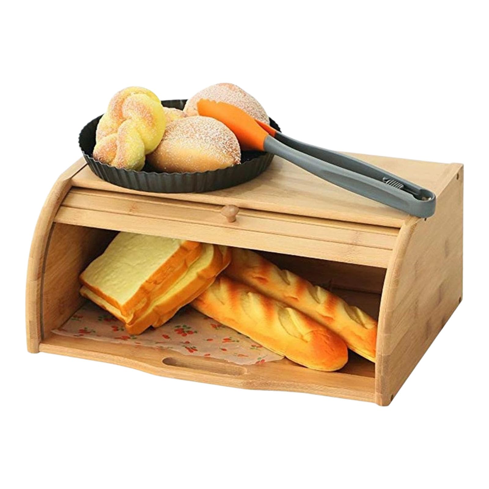 Kaeltsyn Handcrafted Wooden Loaf Preserver in Traditional Design for Home and Commercial Use Stylish Bread Storage