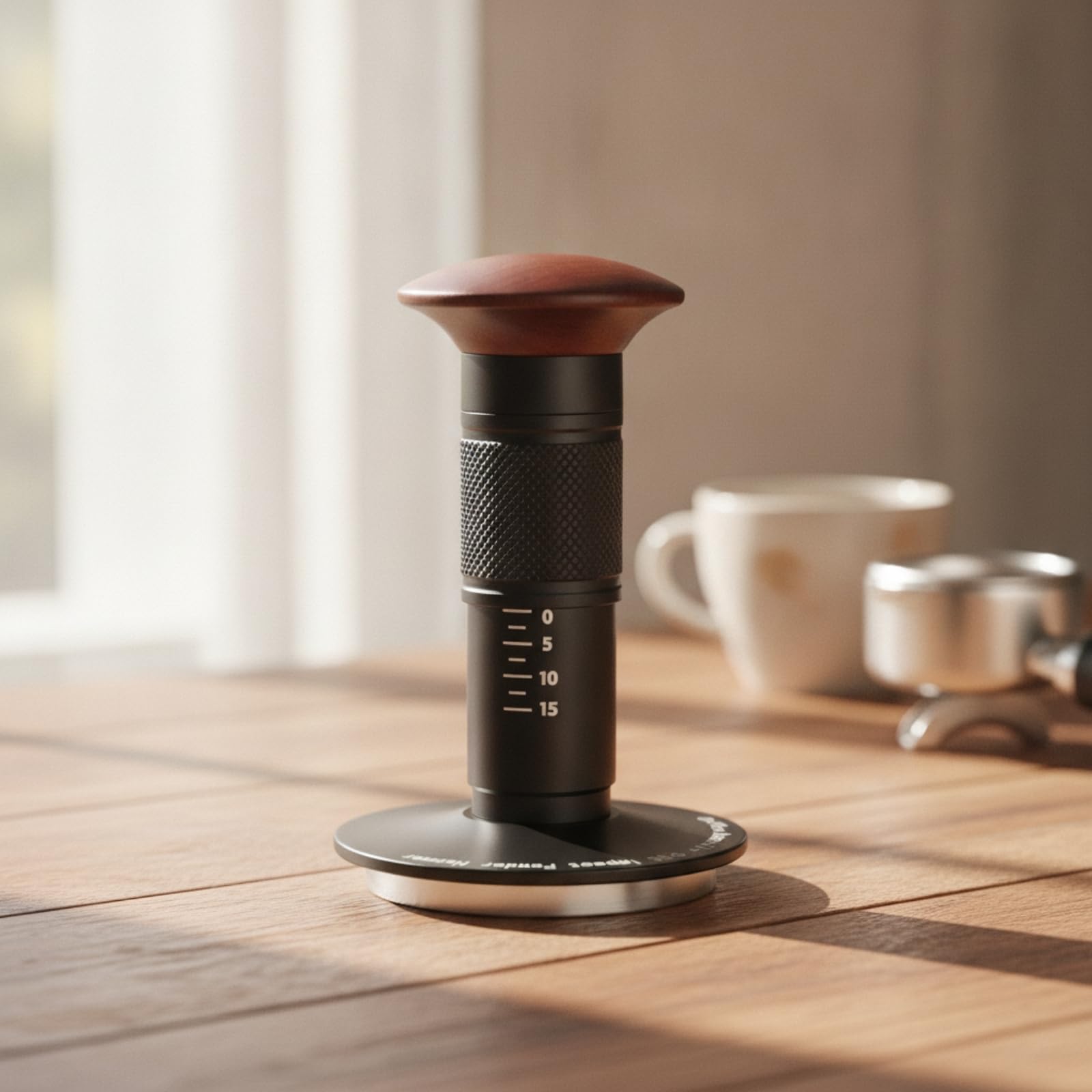predolo Apisonador con Antislizan Tamper con Mango Tamper para Baristas, Cafería, Cocina, 51mm