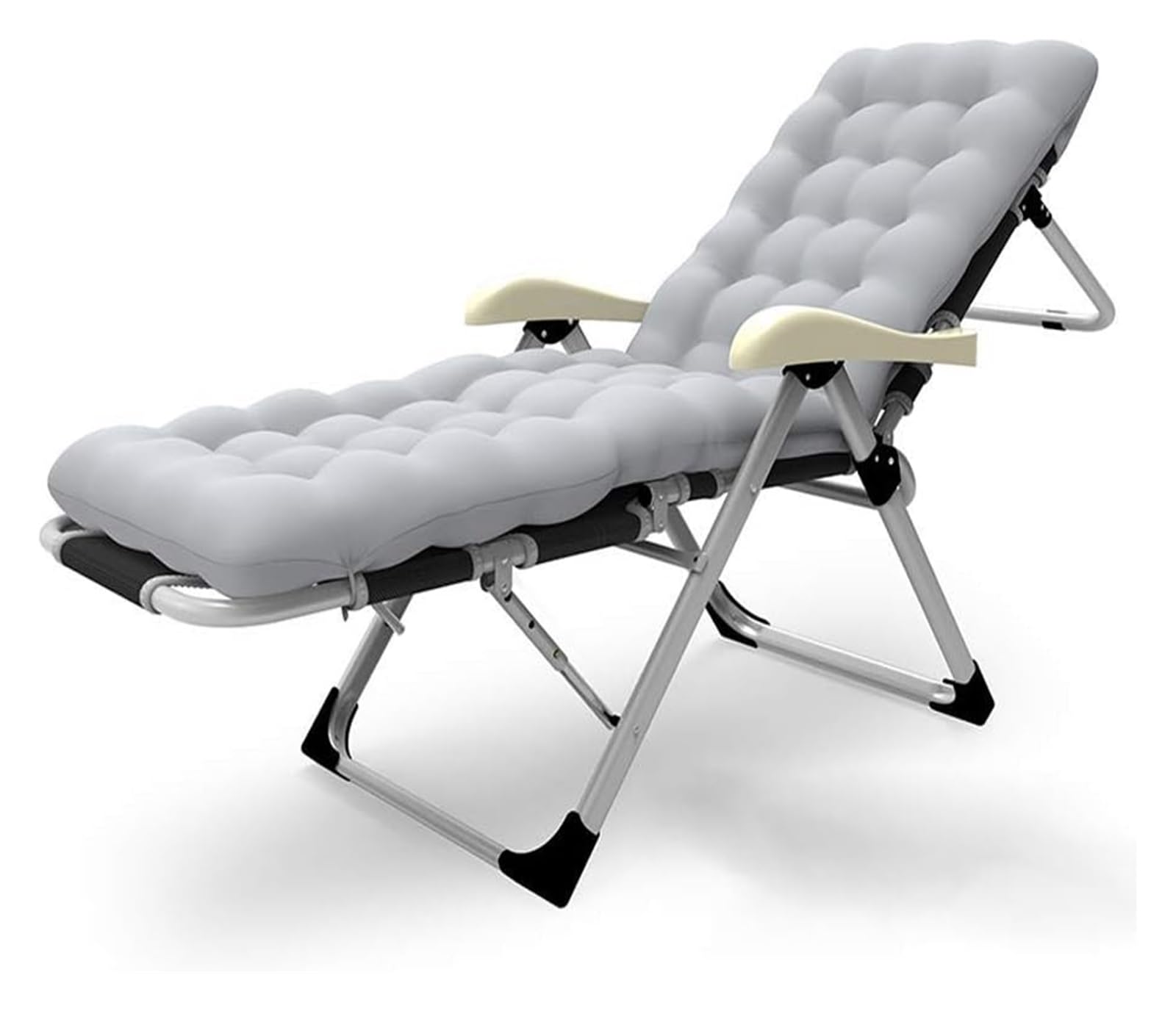 Chaise de plage pliante et transat de jardin gris pour vos après-midis soleil