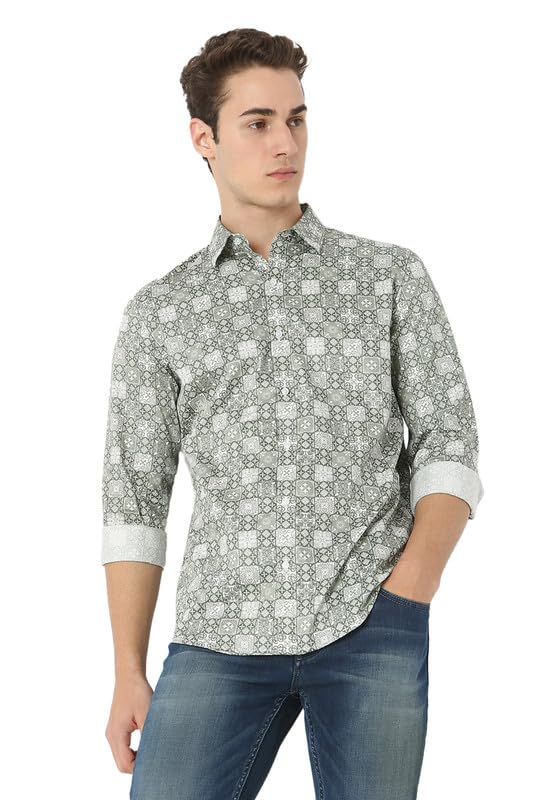 Image of MARK & ALBERT Men's Slim Fit Cotton Formal Shirt