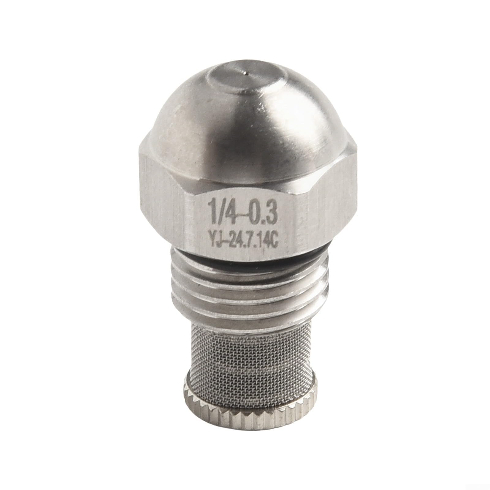 Buse de brume en acier inoxydable 1/4 BSPT Orifice de 0,3 à 1,5 mm pour pulvérisation fine, irrigation de jardin, refroidissement par brouillard paysager (0,3 mm)