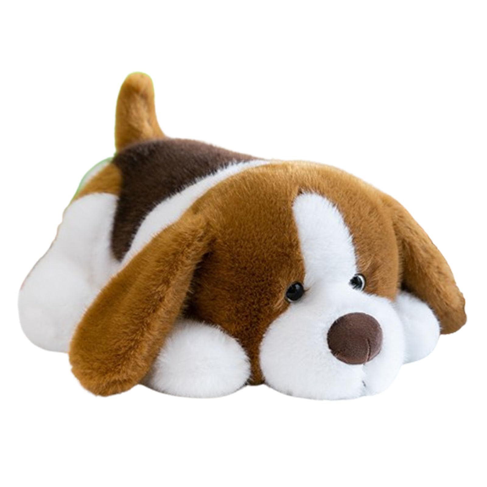 Beagle Plush Toy, Realistic Beagle Stuffed Animals, Plush Dalmatian Dog Toy, Realistic Hound Dog Teddy Stuffed Animal, Puppy Pillow Plushie Toy for Kids Adults Christmas Birthday Gift (Brown,35cm)