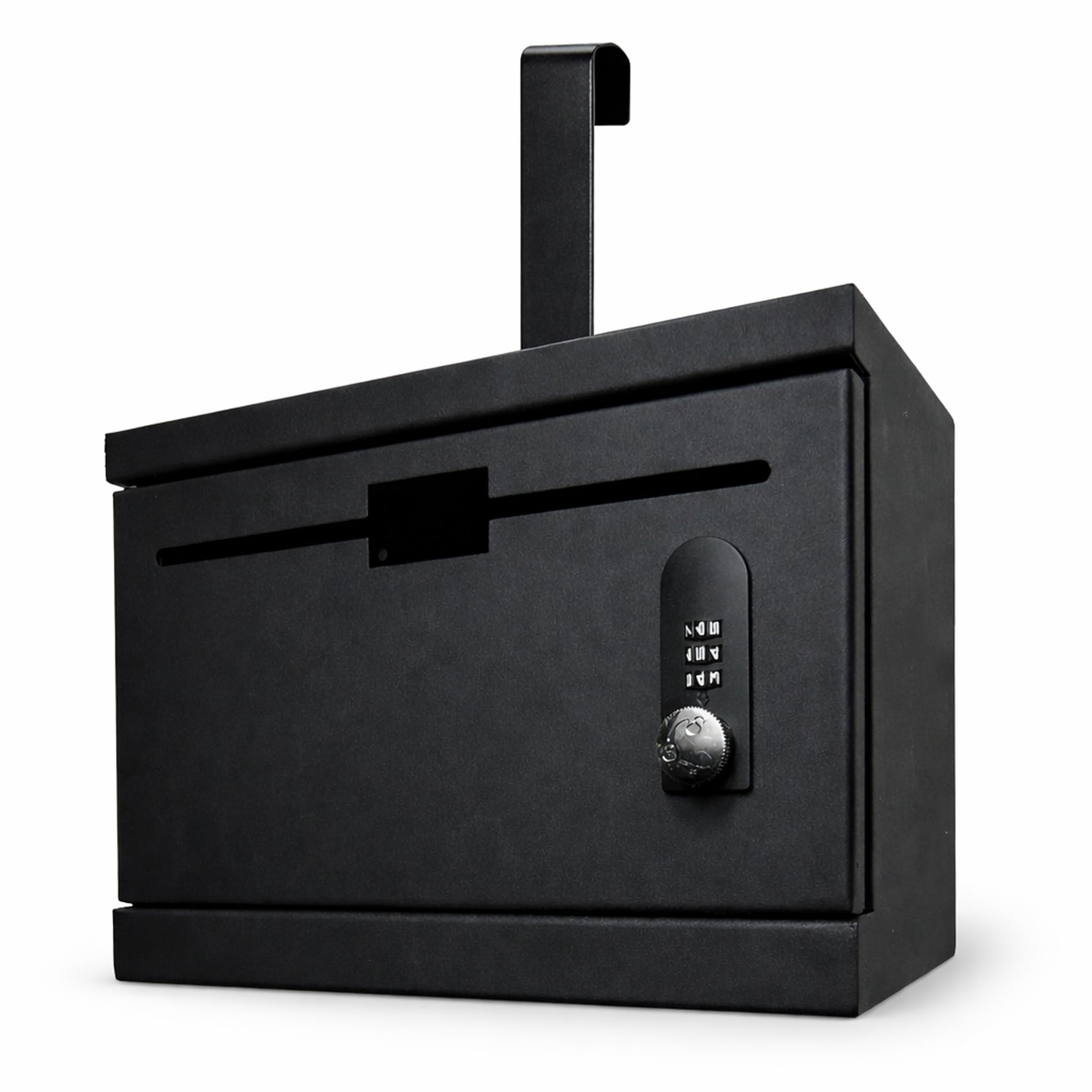 Over the Door Lockable Drop Box, Heavy Duty Metal, No Drilling