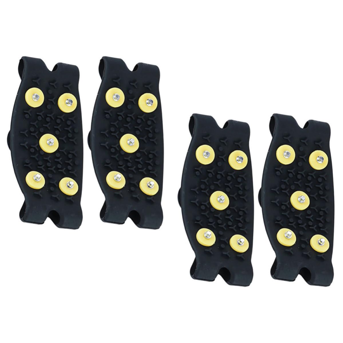 Pinzas Antideslizantes para Zapatos de Niños y Mujeres, 2 Pares de Crampones Plegables de TPE 5 Dientes para Jogging y Pesca en Hielo