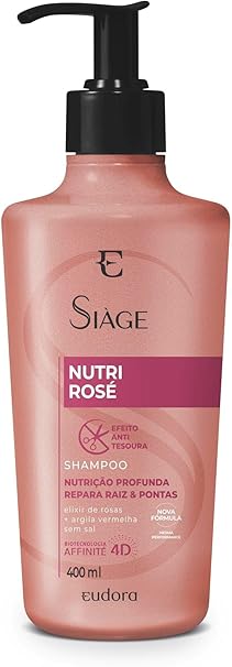 Shampoo Siàge Nutri Rose 400ml Menor preço em Shampoo Siàge Nutri Rose 400ml