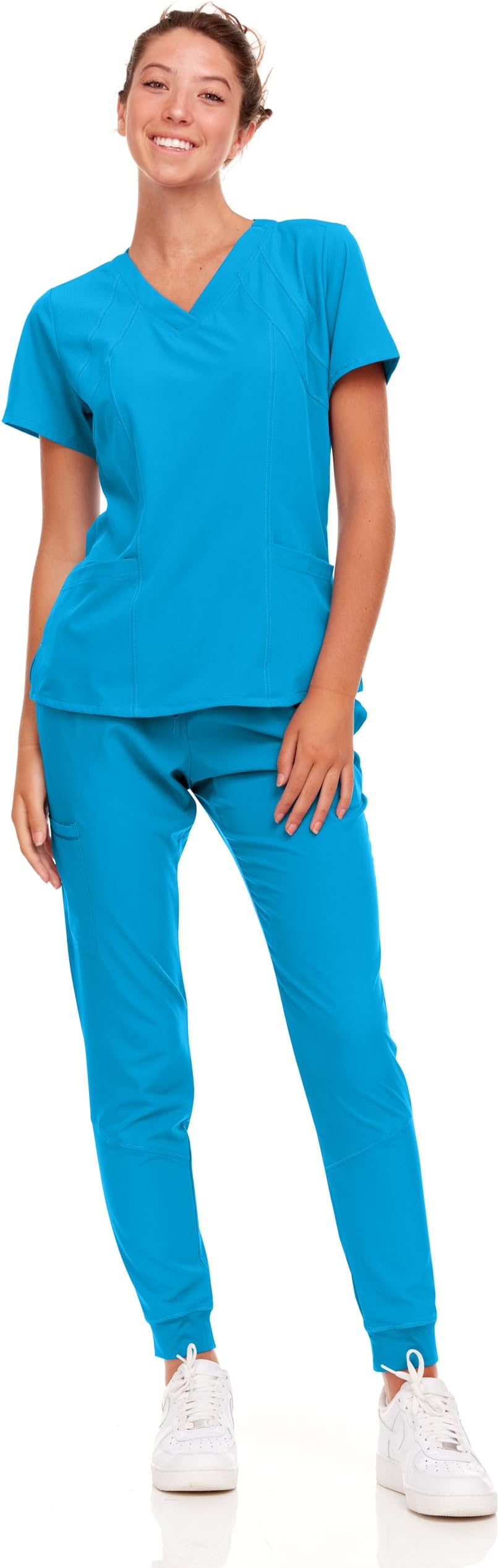 natural uniformsWomens Cool Stretch Jogger Scrub Set