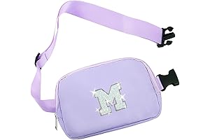 Purple Belt Bag with Letter M for Cool Kids Camp