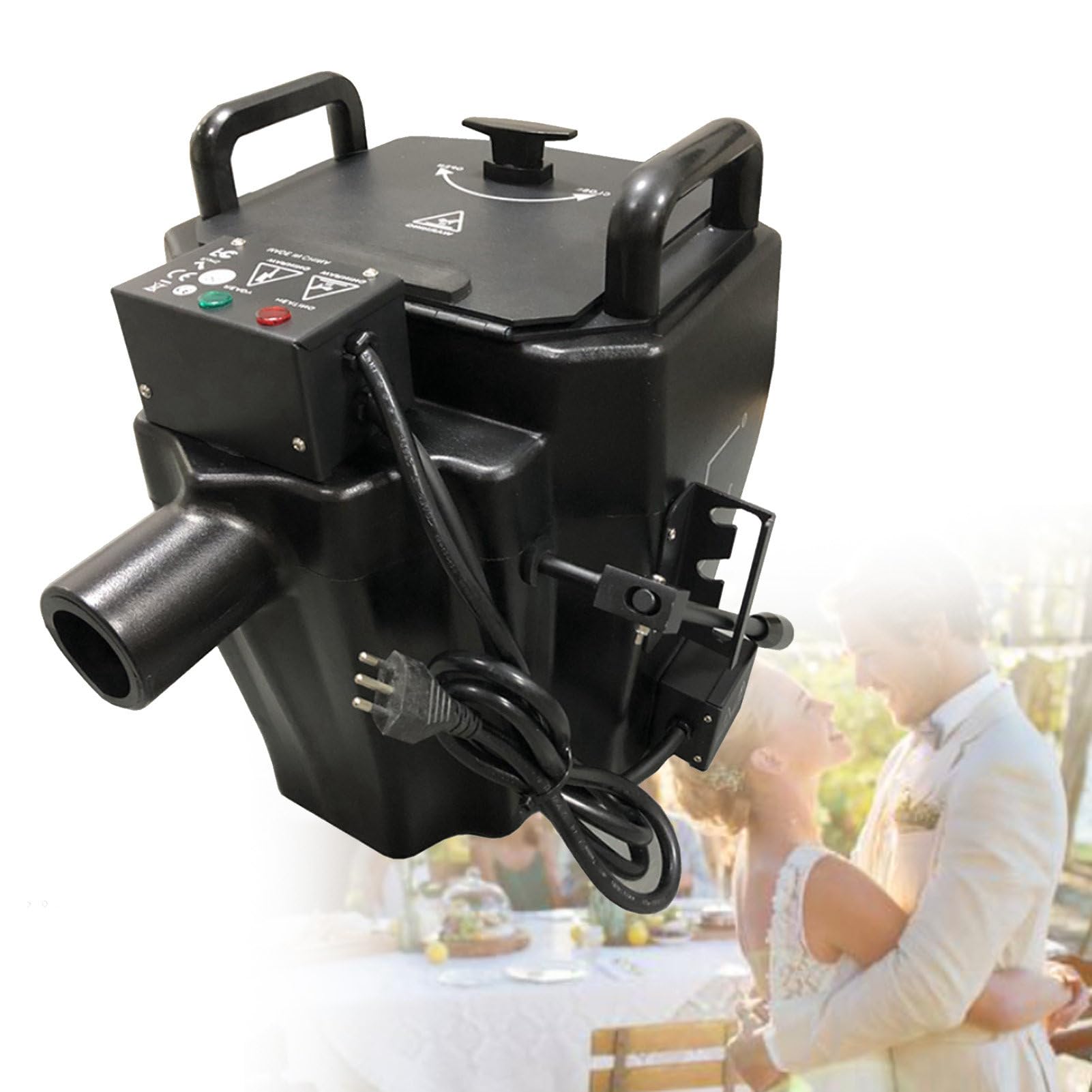 Máquina de Niebla de 3500 W de Perfil bajo, Efecto Hielo seco para Escenario, Ideal para DJ, Discotecas, Bodas y Fiestas. Calefacción Segura y Control de Temperatura