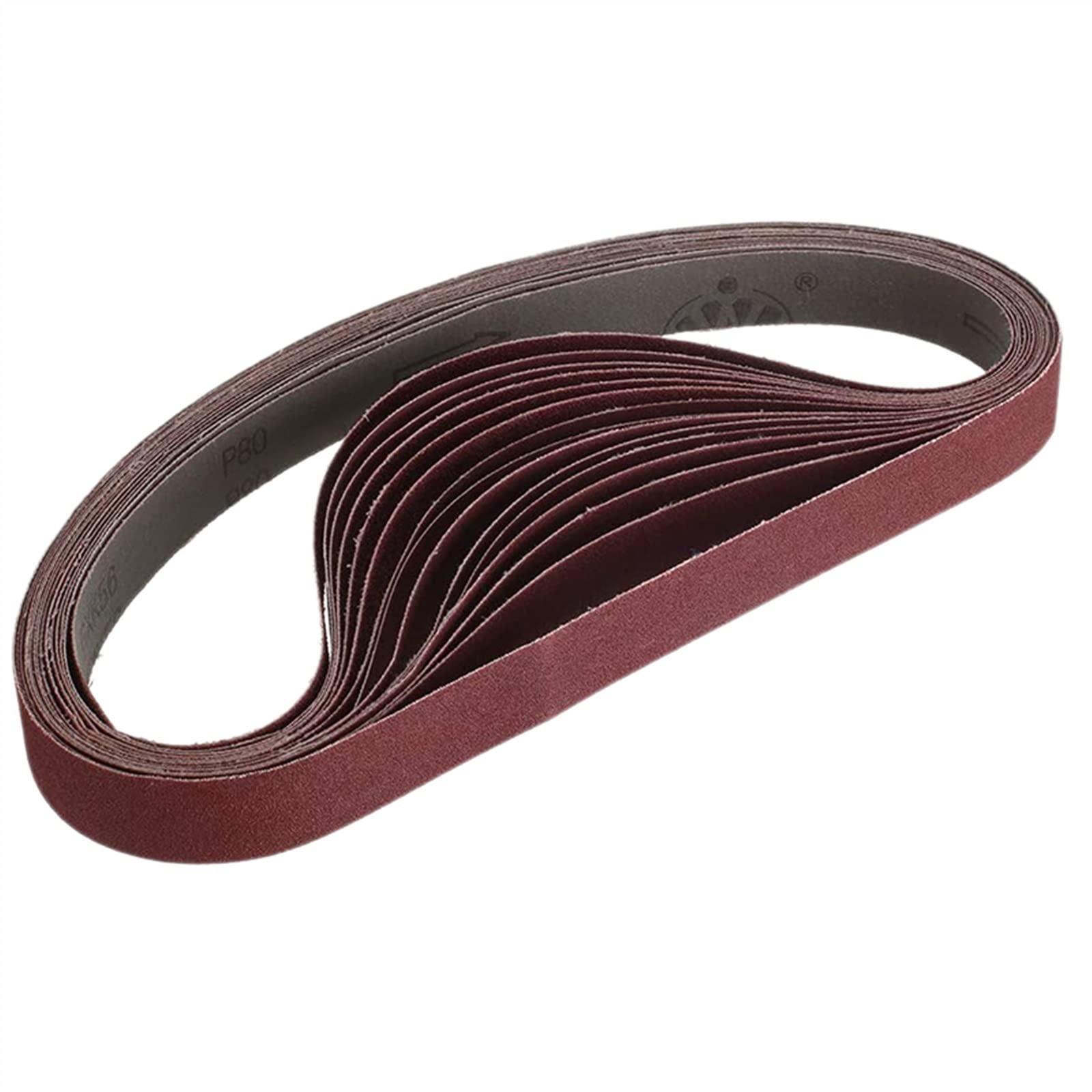 Rotolo di carta vetrata, carta vetrata fine, Nastri abrasivi for ossido di alluminio da 15 pezzi 1X30 pollici Nastri abrasivi for carichi pesanti Nastri abrasivi for levigatrice a nastro for smeriglia