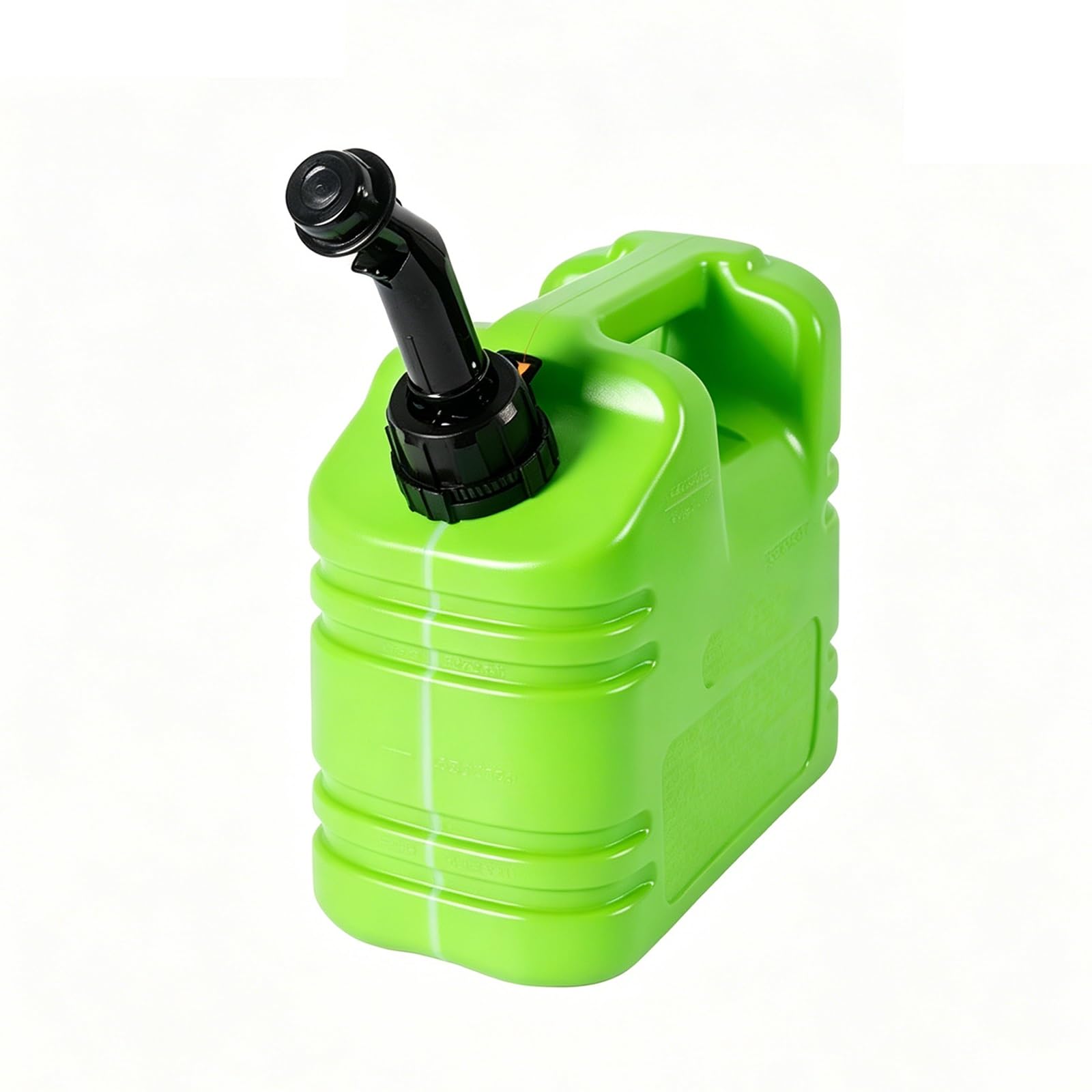 Bidón de Plástico para Gasolina y Diésel, Contenedor Portátil con Indicador de Nivel de Combustible y Boquilla de Ventilación, Ideal para Coche y Cortacésped.(Green,10L/2.6Gla)