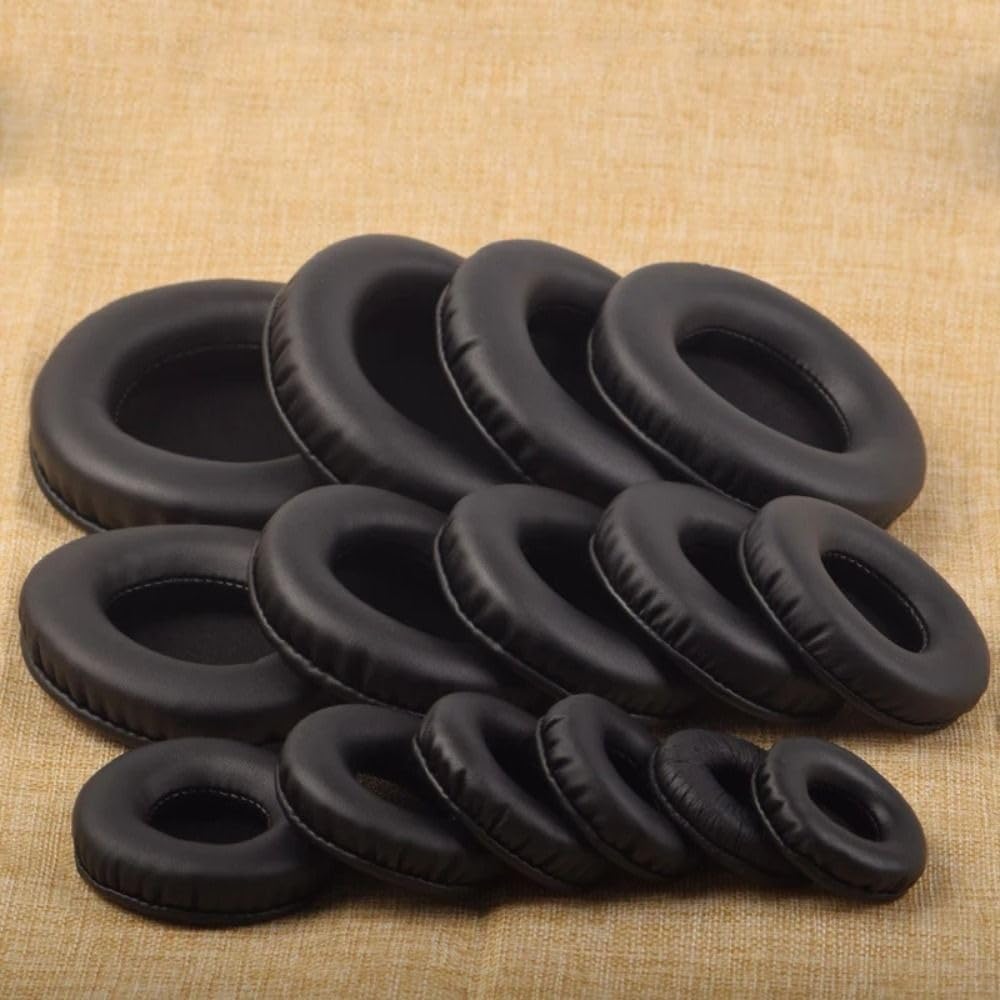 2 pezzi cuscinetti di ricambio per cuffie, cuscinetti auricolari per cuffie, copri-cuscinetti auricolari di ricambio, accessori per auricolari (65mm)