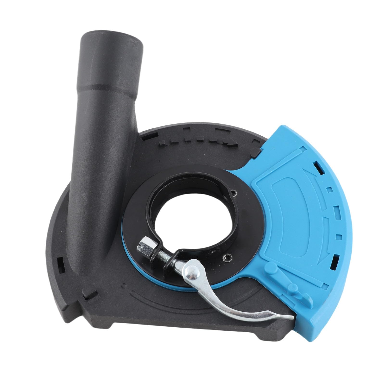 Jelquix 5" Angle Grinder Grinding Dust Shroud Black and Blue Effectively Collects Dust for Concrete and Stone Cutting