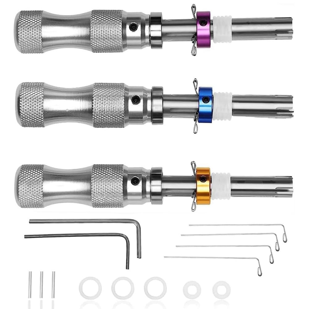 DHYAWUER Home Repair Tubular Set Tool Kit User 3 Piece Hook Puller/O-Ring Hand Hook,Wrench Adjustable Pick - Image 4