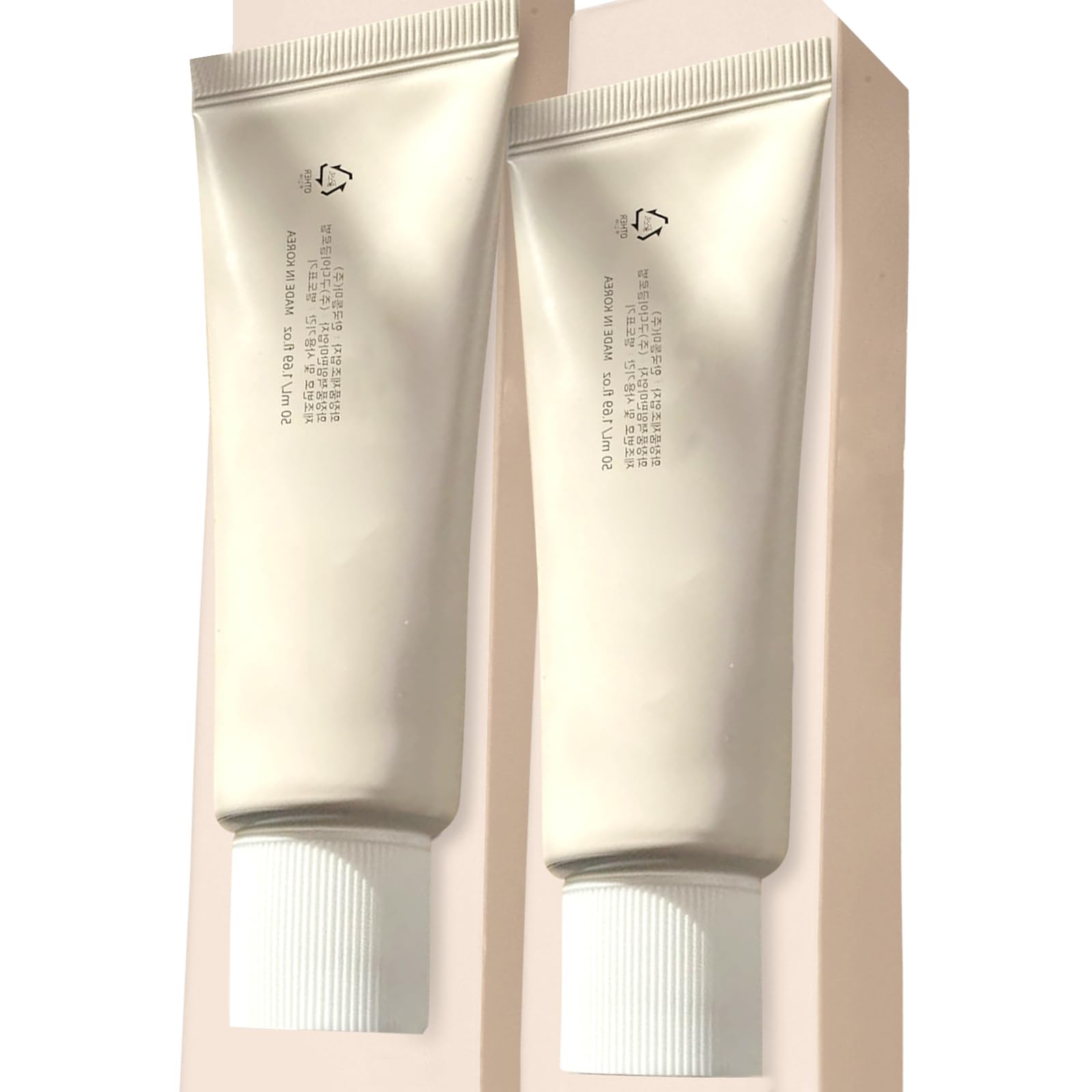 2PCS Relief Sun Organic sunscreen SPF50, Korean Skin Care Solution for All Skin Types, ++++PA++++ Rice and Probiotics, 50ml Nourishing Skin Protection and UV Defens