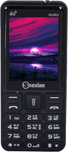 Snexian All-New GURU 4G Working Dual Sim | Keypad Mobile | with 2.4" Display | Youtube Working | Voice Changer | BT Dialer...