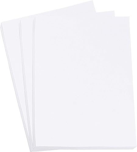 200 hojas de papel de cartulina blanco de 8.25 x 11.5 pulgadas, papel de impresora de tarjetas de 6.35 oz/m² para proyectos de manualidades en casa,