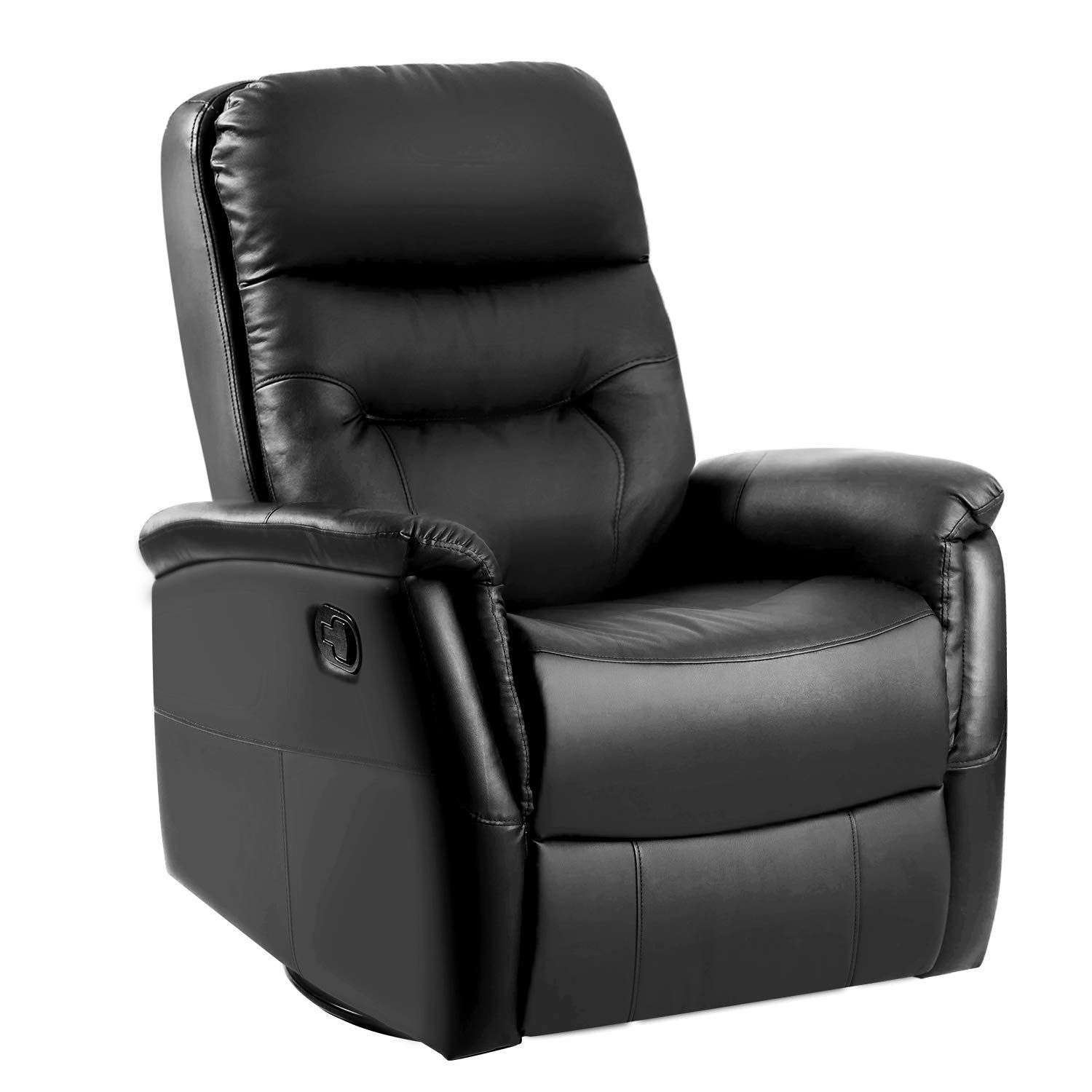 Buy LENTIA 360° Swivel Leather Manual Recliner Armchair Rocking