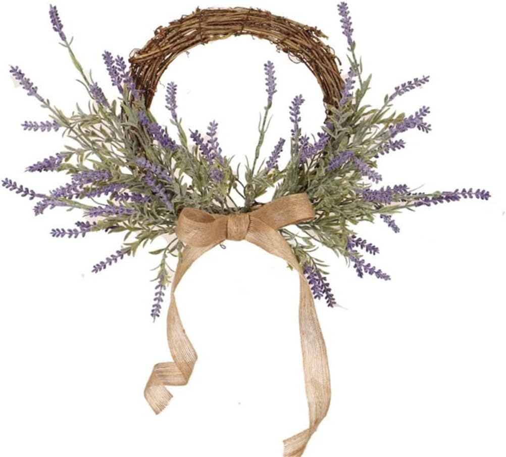Wreaths Door Lavender Wreath for Home Wall Window Wedding Decoration