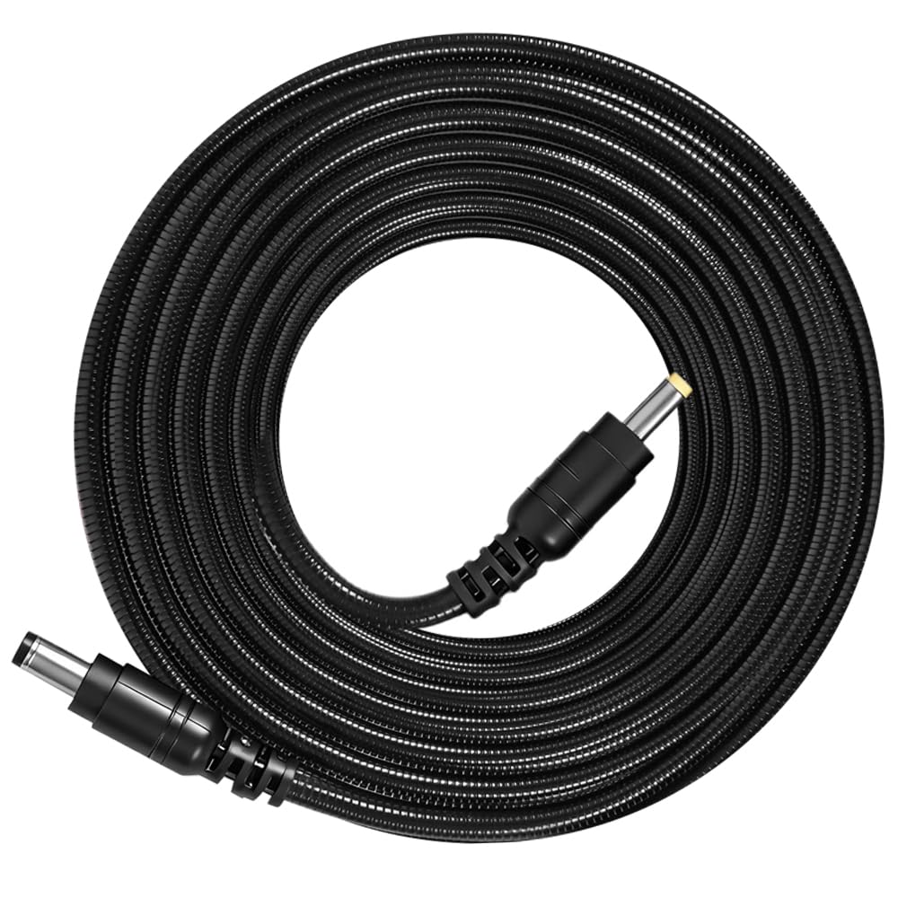 Cable blindado para panel solar con conectores CC macho para Moultrie