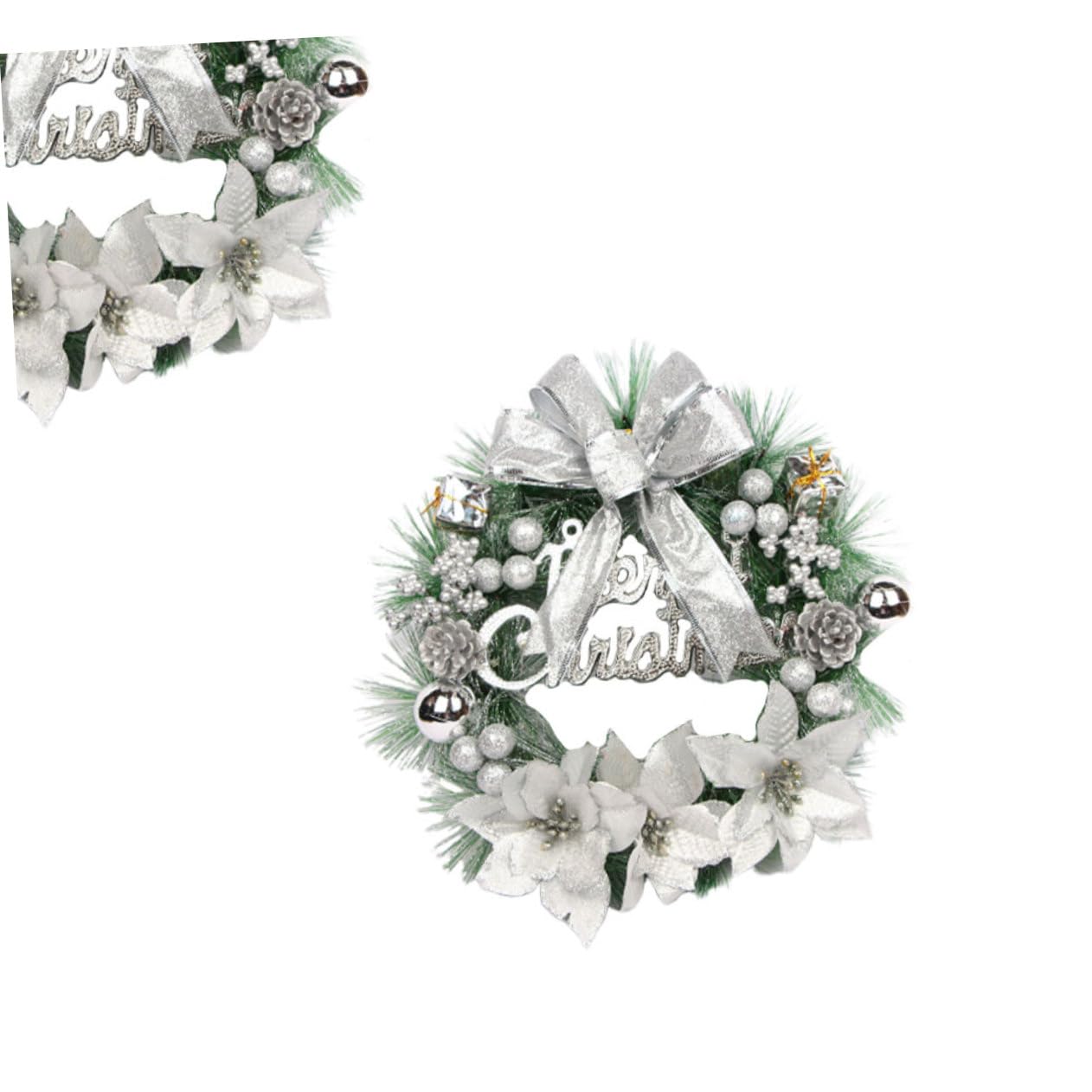 Cabilock 3 Pièces couronnes de pin de fête couronnes de récif de noël Pendentif Noel Christmas décor de Mariage Décoration extérieure Couronne de Noel Mode Guirlande de Noël Gland