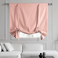 Vista 17 de HPD Half Price Drapes Cortinas enrollables de algodón liso para oscurecer la habitación, cortinas enrollables para ventanas para sala de estar