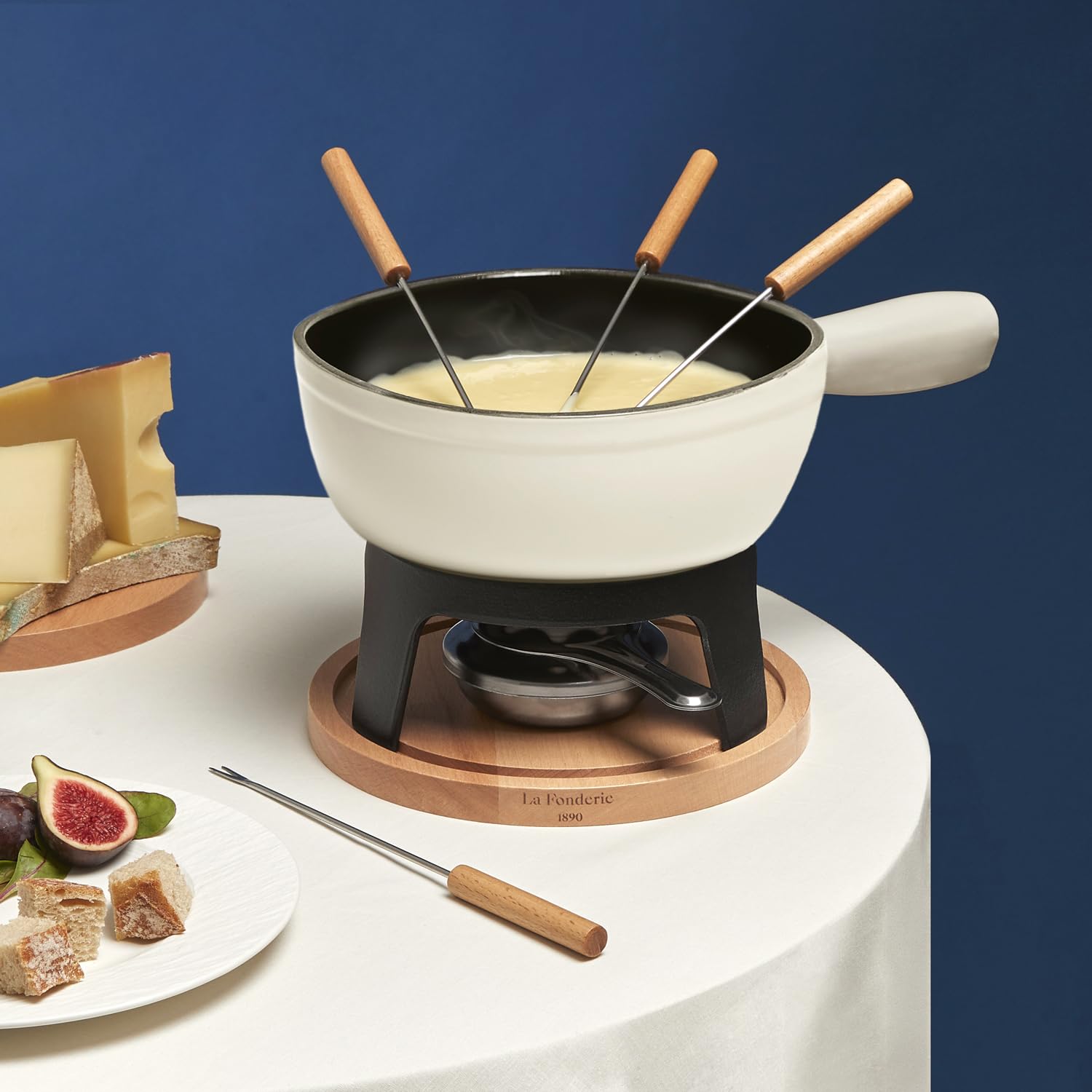Apparecchio per fonduta in ghisa Mont Blanc