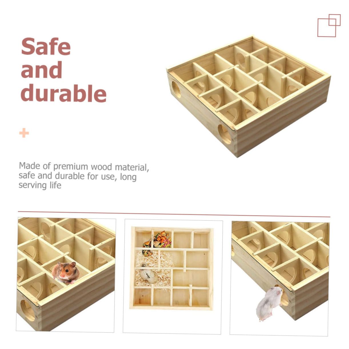 Hamster Labyrinthspielzeug mit Mehreren Gittern Khaki