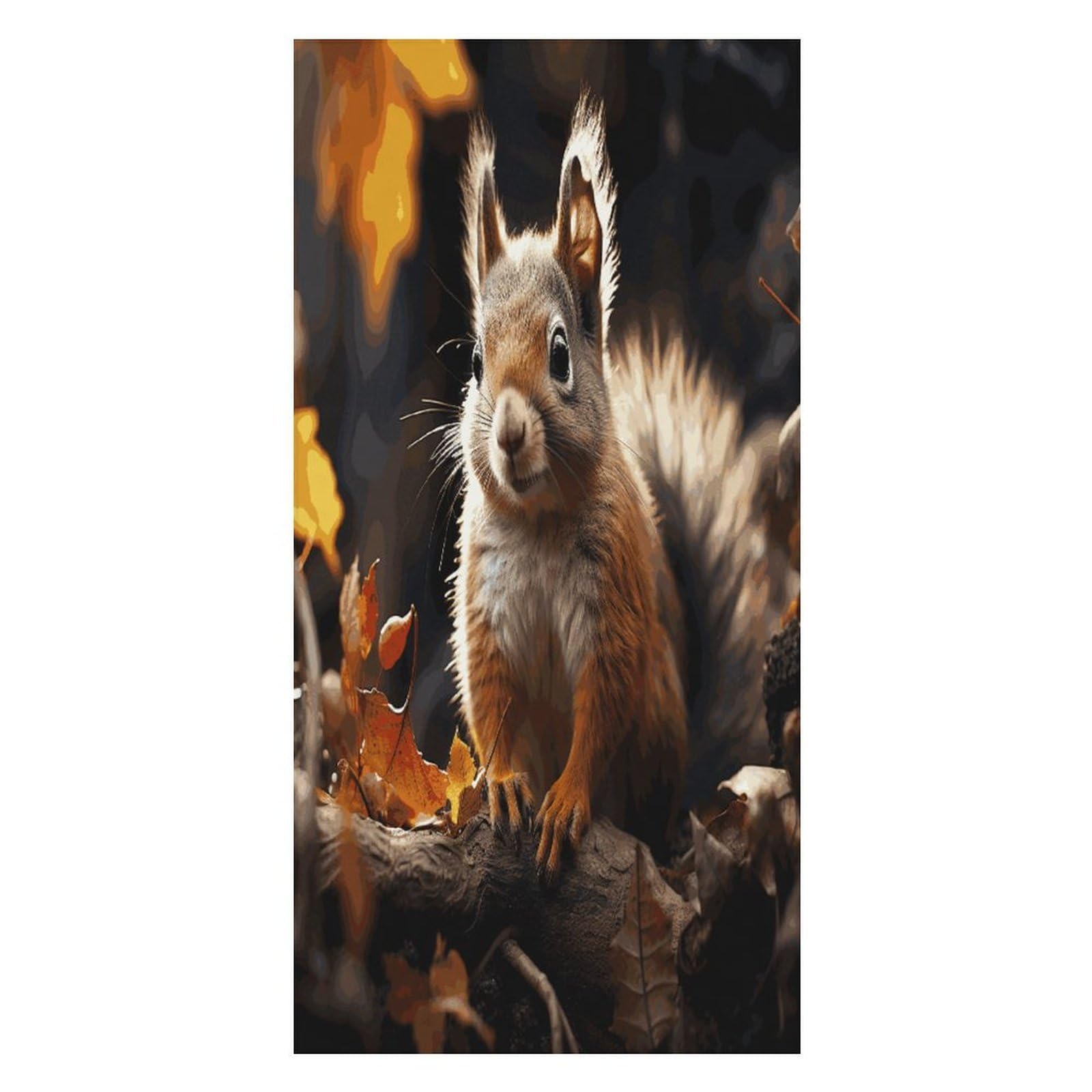 Adfgyerh Unisex Style Squirrel In The Woods Bath Towels Beach Towel Lightweight Quick Dry, Bath Towel For Travel Sports Pool Swimming Bath Camping Yoga Adults160x80cm