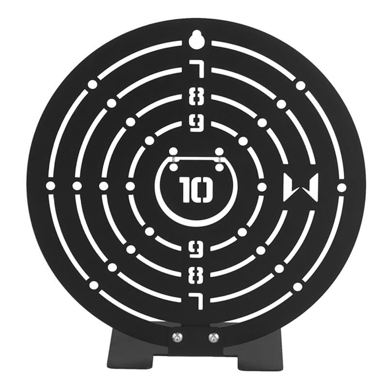 Bersaglio Di Ripristino In Acciaio Da 2 Pezzi For Gioco CS Airsoft Paintball Training Piastra Reazione Circolare Resistente Agli Urti Sparatutto In Metallo Durevole