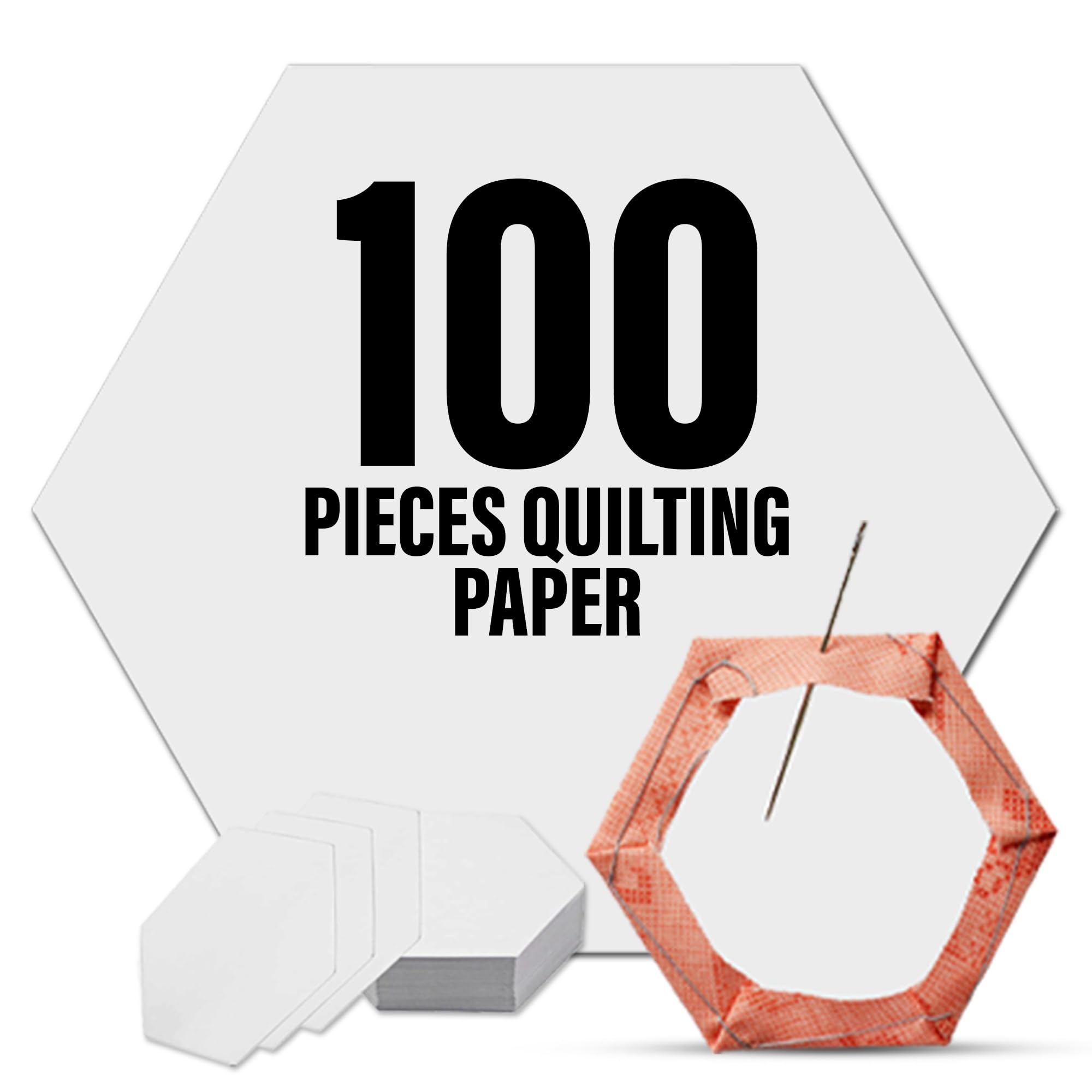 LaserThing Quilting Paper Templates | Handy Tools for Crafting Quilt Patterns | Ideal for Precision Quilting Projects | Includes 1'' Hexagon EPP Set -