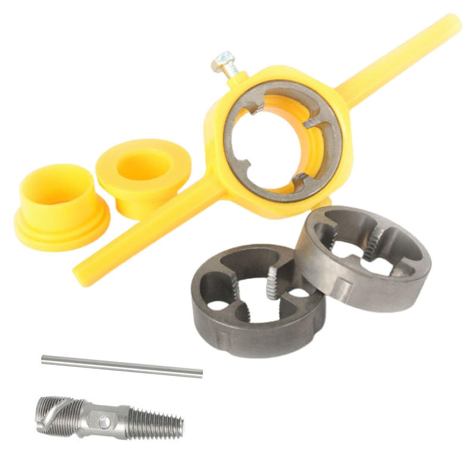 6Pcs Pipe Threading Tool Thread Maker Tool Set for Garage Plumbing Household 6in Spiral Groove|Tools|Hand Tools|Taps & Dies