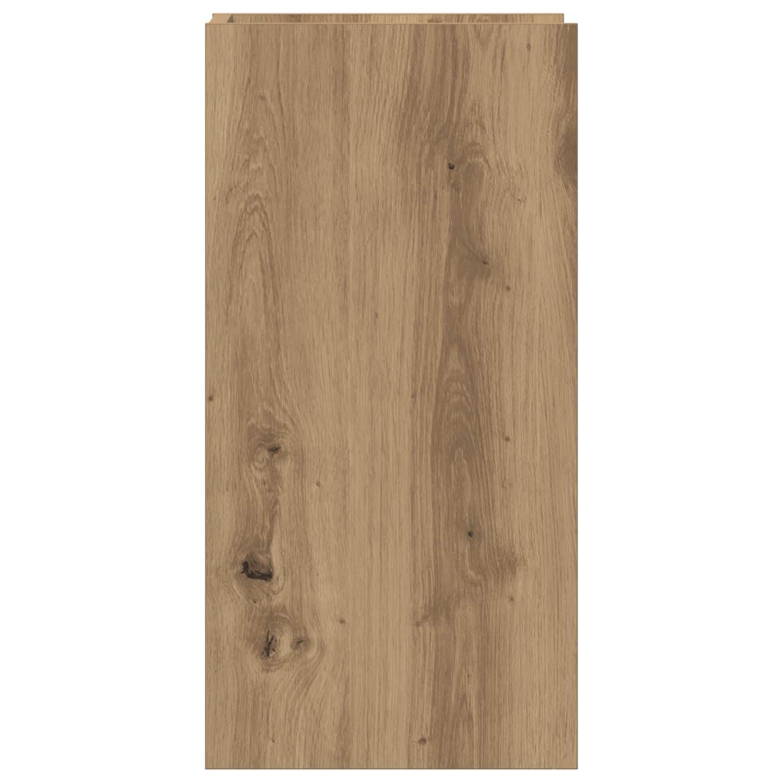 Pflanzenständer Artisan-Eiche Holzwerkstoff 30 x 30 x 60 cm mit 2 Regalen platzsparend für Zimmerpflanzen Blumentopf Dekoration Indoor und Balkon