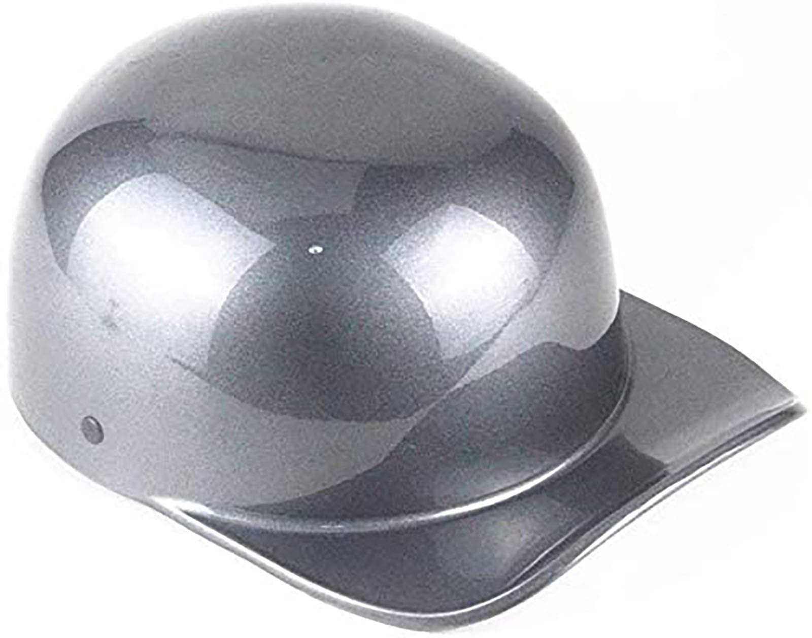Casco Moto Jet Retrò In Fibra Di Carbonio, Omologato ECE 22.05, Con Visiera Incorporata, Taglia M (55-56cm)