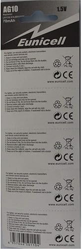 Miniatura 3 de 30 pilas de botón alcalinas AG10 - G10 LR54 LR54SW LR1130 L1130E LR1130SW LL1131 L1131E SR1130W 389 390 Tipo