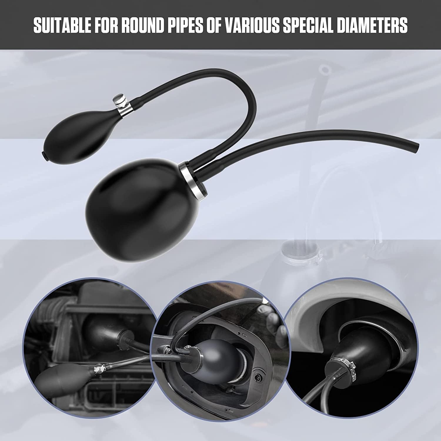 Universal Easy Intake Adapter Smoke Machine Bladder Automotive - View #4