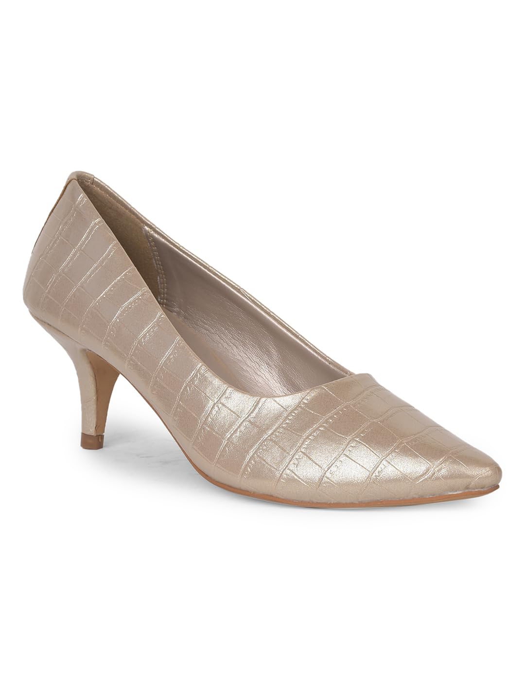 bata Red Label Women's Casual Pump Shoes - Gold-picture-18
