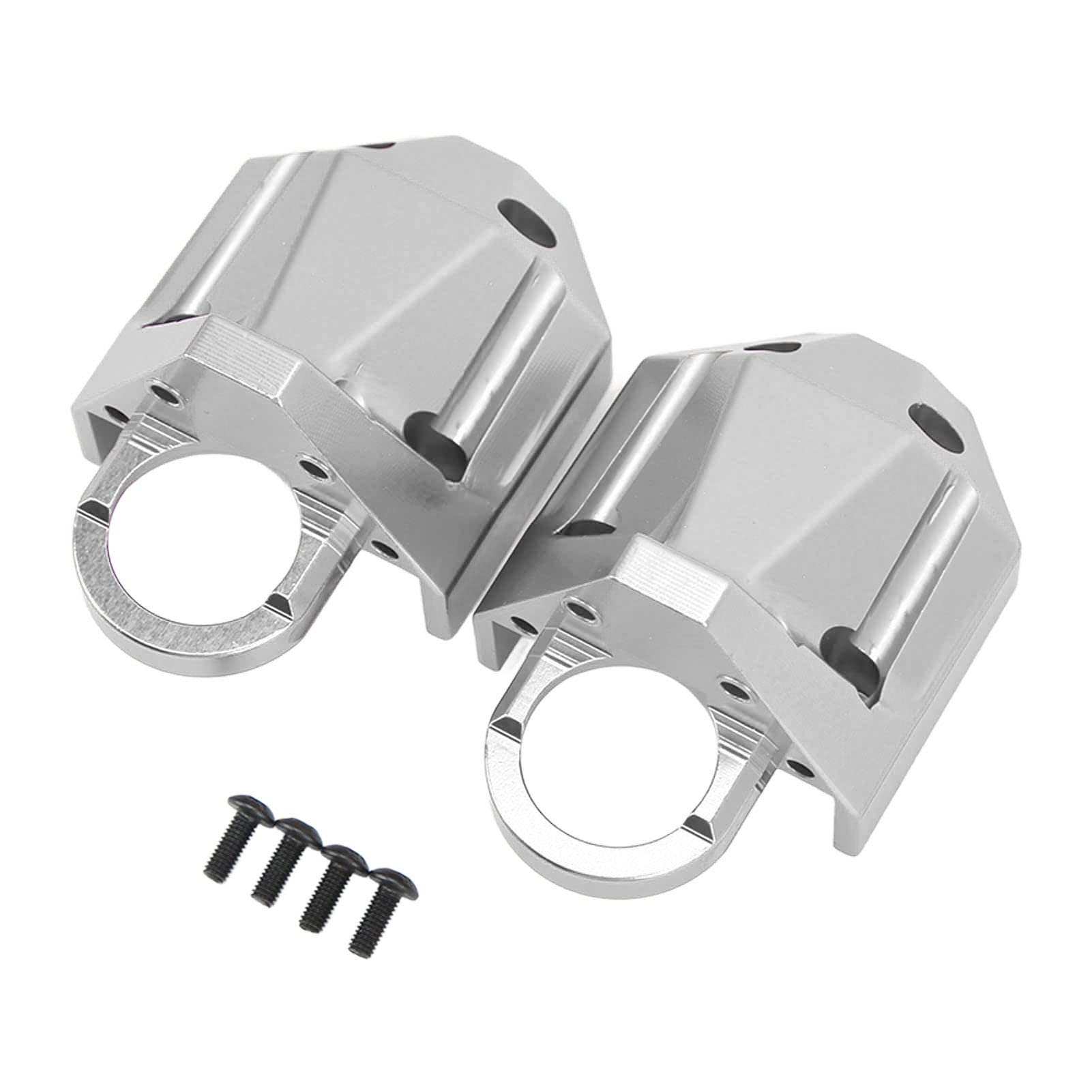 RC tylna oś obudowa skrzyni biegów stop aluminium mocna łatwa instalacja obudowa skrzyni biegów osi RC dla TRAXXAS 1/7 UDR (Silver)