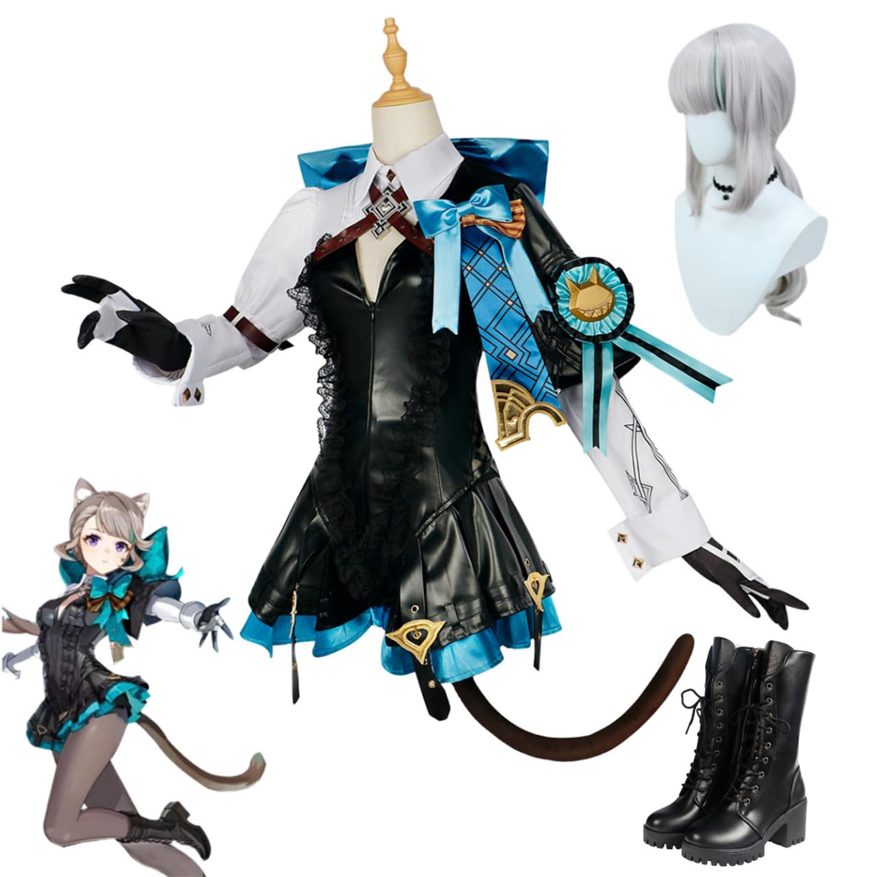 Amazon.co.jp: HUNIY 原神 魔術師 リネット リネ コスプレ衣装 枫丹