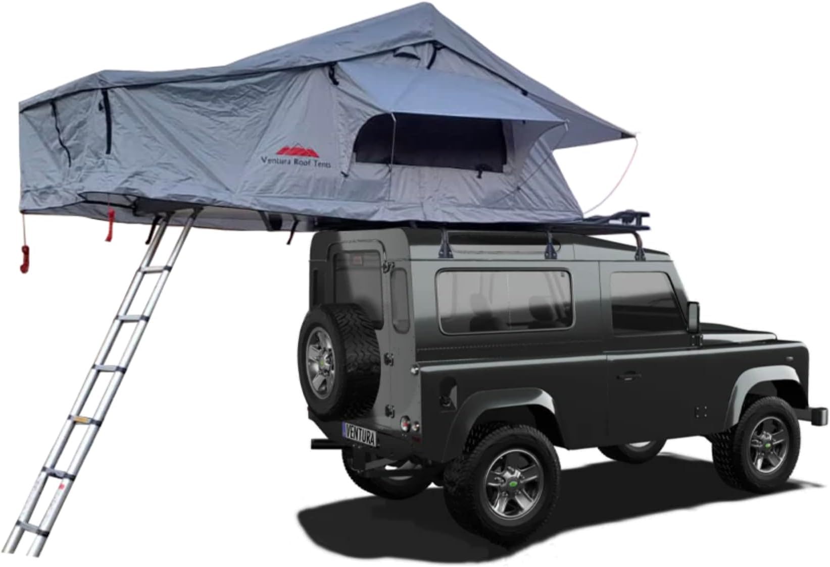 Extended Ventura Deluxe 1.4 Roof Top Tent - Any Vehicle Roof Top Tent - All Weather Camping - Fast Set-Up Time