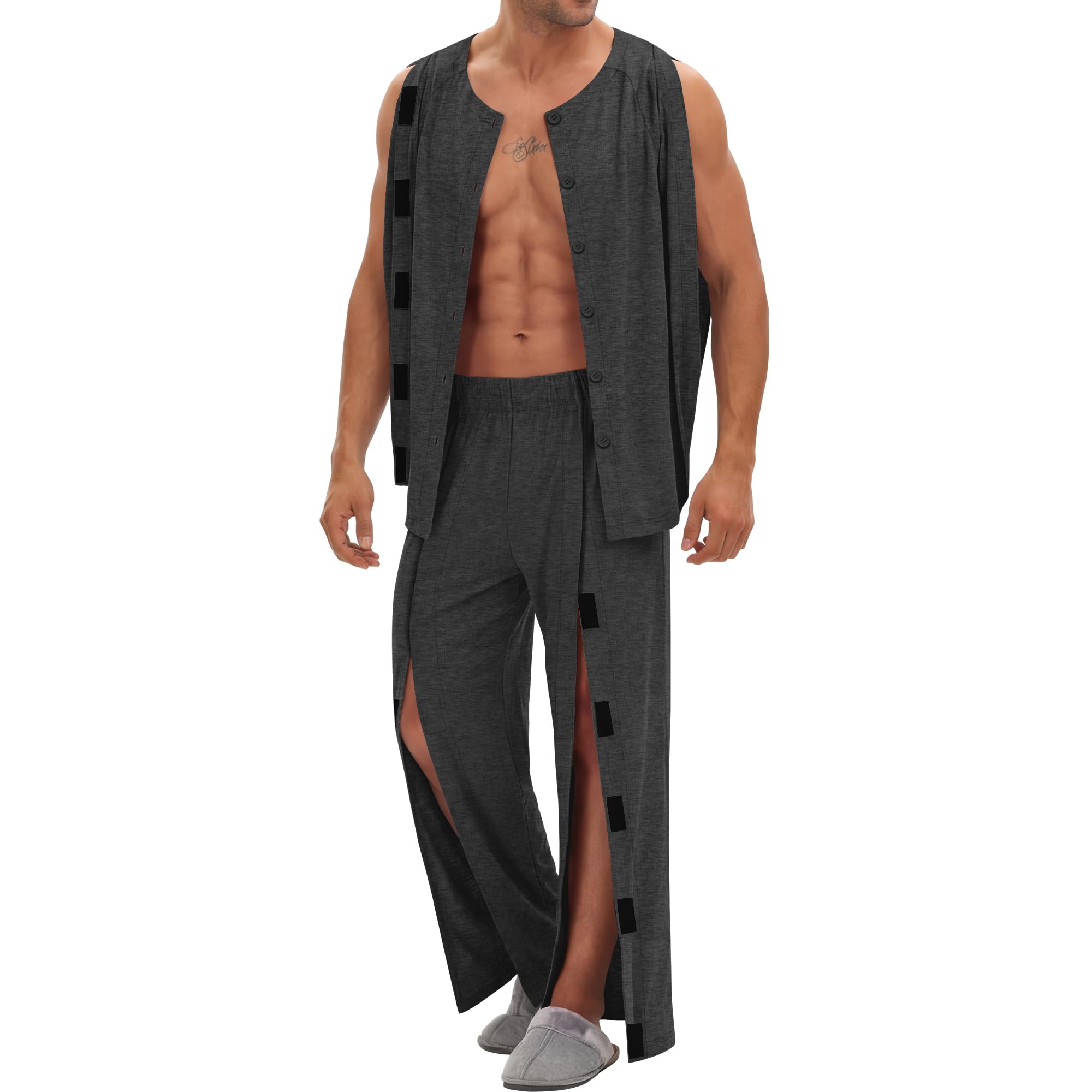 August Alley Post Shoulder Surgery Shirt and Tear Away Pant Set