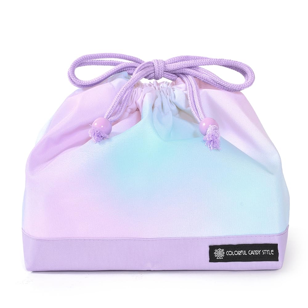 【オーダー品】お弁当袋　ユニコーン　ピンク　ストライプ　ラメ　色違い Amazon.co.jp: COLORFUL CANDY STYLE 巾着 中 マチ有りお弁当袋