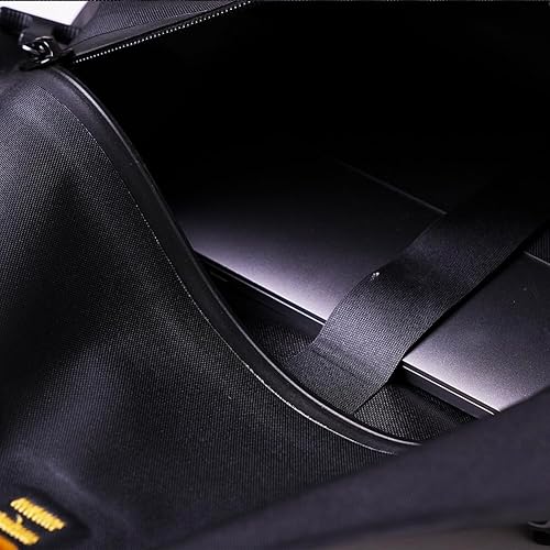 Miniatura 5 de Mochila impermeable, bolsa seca para actividades acuáticas, canotaje, kayak, paddle boarding, NegroAmarillo, Impermeable