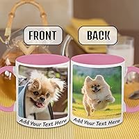 Vista 3 de Custom Coffee Mugs Personalized Photo Picture 11oz Ceramic Accent Mug Customized Cup with Photos Text Pictures Make Your Own Mug Taza Personalizadas